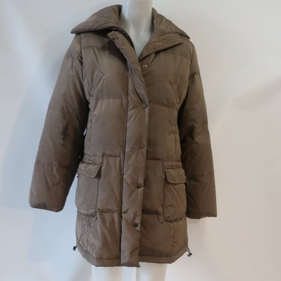 Womens Weekend MaxMara Bronze Heavy Padding Puffer Jacket Coat 8 - Picture 2 of 16